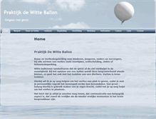 Tablet Screenshot of praktijkdewitteballon.nl
